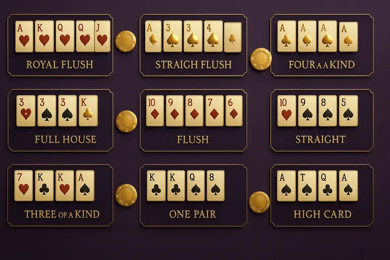 德州撲克牌型排名圖解